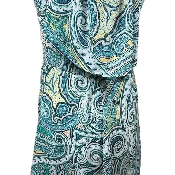 White House Black Market paisley print lined dress size 4 - Picture 7 of 9